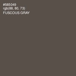 #585049 - Fuscous Gray Color Image